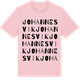 Pink Cotton t-shirt med Johannesvik ordlek t-shirt