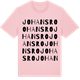 Pink Cotton t-shirt med Johansro ordlek t-shirt