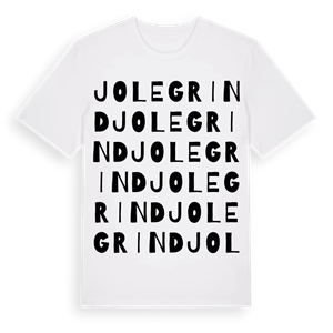 Jolegrind ordlek t-shirt – ekologisk bomull t-shirt från Pinshirt