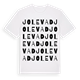 White t-shirt med Jolevad ordlek t-shirt