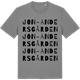 Mid Heather Gray t-shirt med Jon-Andersgården ordlek t-shirt