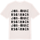 Vintage White t-shirt med Jon-Önnersgården ordlek t-shirt