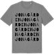 Mid Heather Gray t-shirt med Jonagården ordlek t-shirt