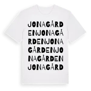 Jonagården ordlek t-shirt – ekologisk bomull t-shirt från Pinshirt