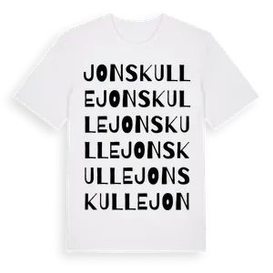 Jons Kulle ordlek t-shirt – ekologisk bomull t-shirt från Pinshirt