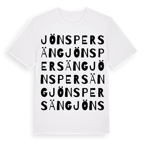 Jöns Persäng ordlek t-shirt – ekologisk bomull t-shirt från Pinshirt
