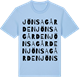 Blue Soul t-shirt med Jönsagården ordlek t-shirt