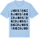 Blue Soul t-shirt med Jonsängen ordlek t-shirt