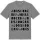 Mid Heather Gray t-shirt med Jonsboderna ordlek t-shirt