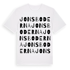 Jonsboderna ordlek t-shirt – ekologisk bomull t-shirt från Pinshirt