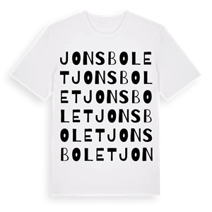 Jonsbolet ordlek t-shirt – ekologisk bomull t-shirt från Pinshirt