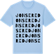 Blue Soul t-shirt med Jonsered ordlek t-shirt