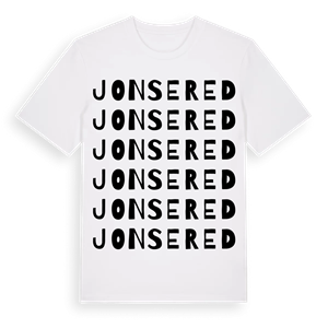 Jonsered ordlek t-shirt – ekologisk bomull t-shirt från Pinshirt