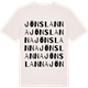 Vintage White t-shirt med Jönslanna ordlek t-shirt