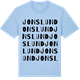 Blue Soul t-shirt med Jonslund ordlek t-shirt