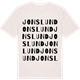 Vintage White t-shirt med Jonslund ordlek t-shirt