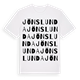 White t-shirt med Jönslunda ordlek t-shirt