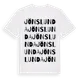 White t-shirt med Jönslunda ordlek t-shirt