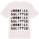 Vintage White t-shirt med Jordfallsslätten ordlek t-shirt