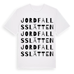 Jordfallsslätten ordlek t-shirt – ekologisk bomull t-shirt från Pinshirt