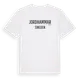 White t-shirt med Jordhammar i Sverige t-shirt