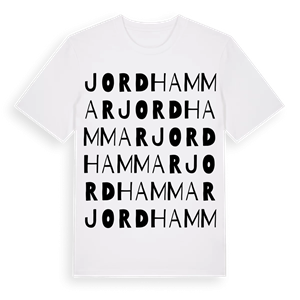 Jordhammar ordlek t-shirt – ekologisk bomull t-shirt från Pinshirt