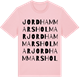 Pink Cotton t-shirt med Jordhammars holmar ordlek t-shirt