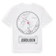 White t-shirt med Jordliden t-shirt