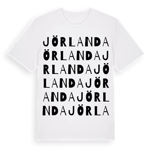 Jörlanda ordlek t-shirt – ekologisk bomull t-shirt från Pinshirt