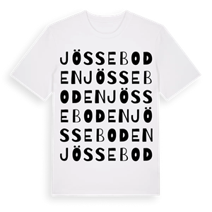 Jösseboden ordlek t-shirt – ekologisk bomull t-shirt från Pinshirt