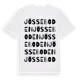 White t-shirt med Jösseboden ordlek t-shirt