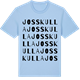 Blue Soul t-shirt med Josskulla ordlek t-shirt