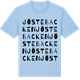 Blue Soul t-shirt med Jöstebacken ordlek t-shirt