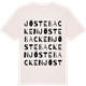 Vintage White t-shirt med Jöstebacken ordlek t-shirt