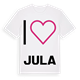 White t-shirt med Jag älskar Jula t-shirt stort tryck