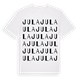 White t-shirt med Jula ordlek t-shirt