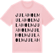 Pink Cotton t-shirt med Julaholm ordlek t-shirt