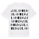 White t-shirt med Julaholm ordlek t-shirt