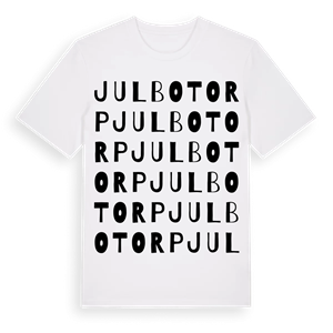 Julbotorp ordlek t-shirt – ekologisk bomull t-shirt från Pinshirt