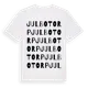 White t-shirt med Julbotorp ordlek t-shirt