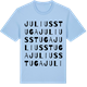 Blue Soul t-shirt med Julius stuga ordlek t-shirt