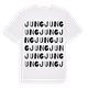 White t-shirt med Jung ordlek t-shirt