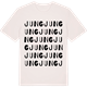 Vintage White t-shirt med Jung ordlek t-shirt