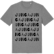 Mid Heather Gray t-shirt med Junga ordlek t-shirt