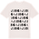 Vintage White t-shirt med Junga ordlek t-shirt