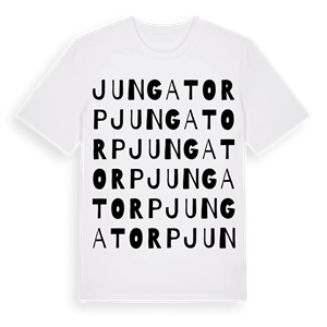 Jungatorp ordlek t-shirt – ekologisk bomull t-shirt från Pinshirt