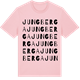 Pink Cotton t-shirt med Jungberga ordlek t-shirt
