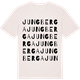 Vintage White t-shirt med Jungberga ordlek t-shirt