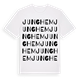 White t-shirt med Junghem ordlek t-shirt