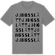 Mid Heather Gray t-shirt med Jungsslätt ordlek t-shirt